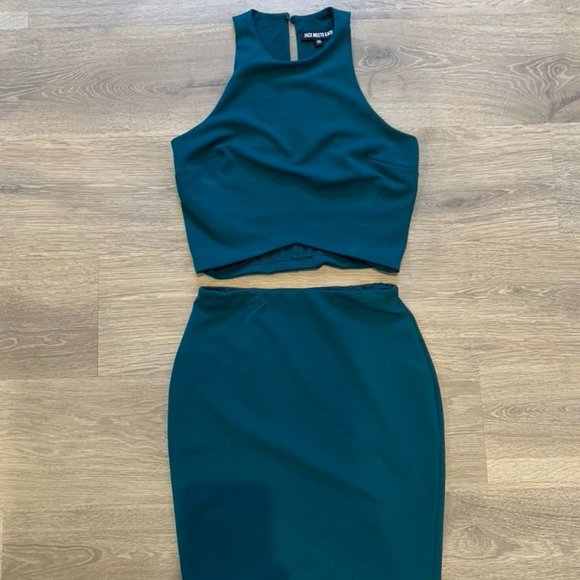 Jack Meets Kate Dresses & Skirts - Mixology Green Skirt & Crop Top Set